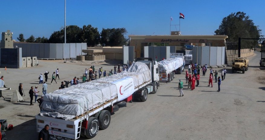 Misirdən Qəzza zolağına daha 117 humanitar yardım maşını göndərilib