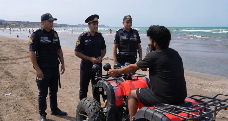 Polis çimərliklərdə profilaktik tədbirləri davam etdirir