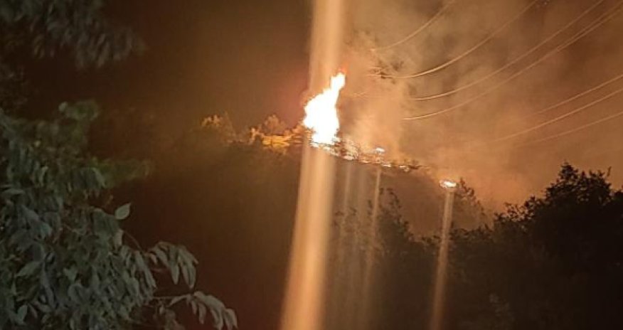 В Хачмазском районе Азербайджана возник лесной пожар