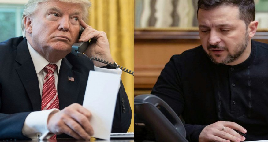 Трамп разговаривает с Зеленским - Oбновлено