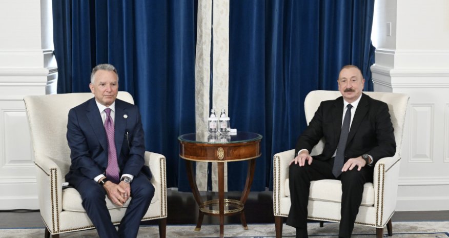 İlham Əliyev Stiv Uitkoff ilə görüşüb
