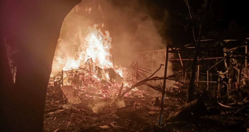 Russian drones hit Bucha, three wounded