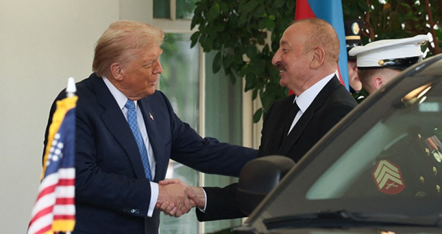 Donald Trampla İlham Əliyevin görüşü başlayıb