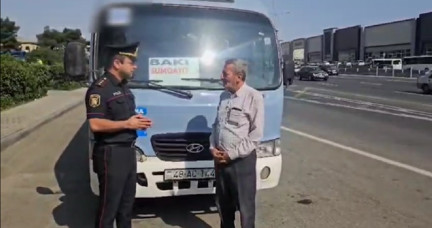 Sərxoş vəziyyətdə avtobus idarə edən sürücü həbs edilib