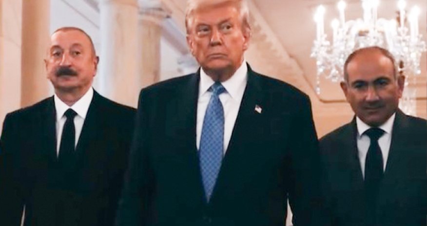 Ağ Evdən Əliyev, Tramp və Paşinyan görüşü ilə bağlı paylaşım