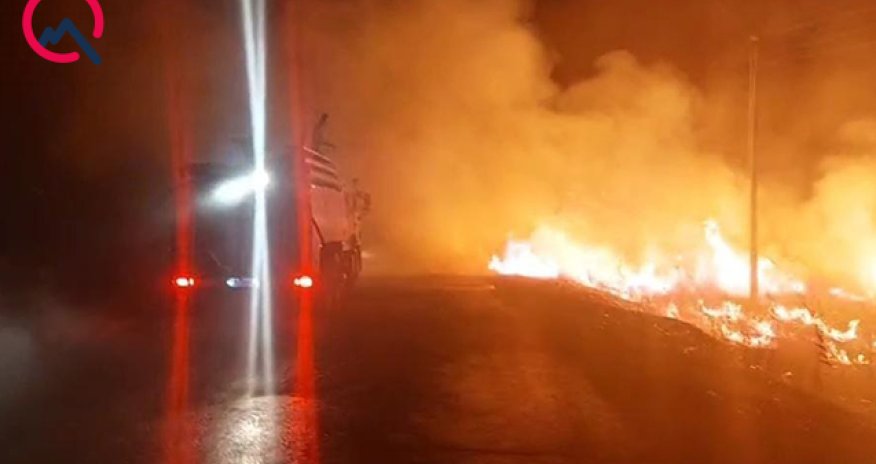 Ağdamda yanğın başlayıb