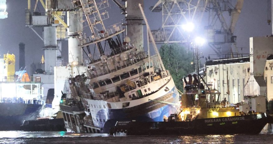 В Петербурге затонул новый буксир для Северного флота