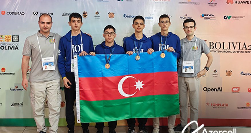 Azercell congratulates students on their remarkable success at the International Olympiad in Informatics