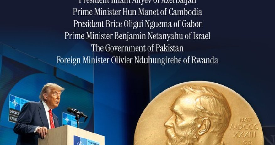 Trump nominated for Nobel Peace Prize with backing from Azerbaijani, Armenian leaders