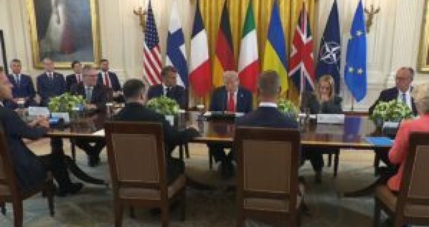 Tramp Avropa liderləri ilə görüşüb - Yenilənib