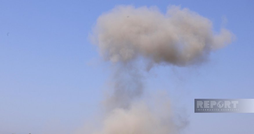 Ağdərədə yanğın olan ərazidə mina partlayıb, xəsarət alan var