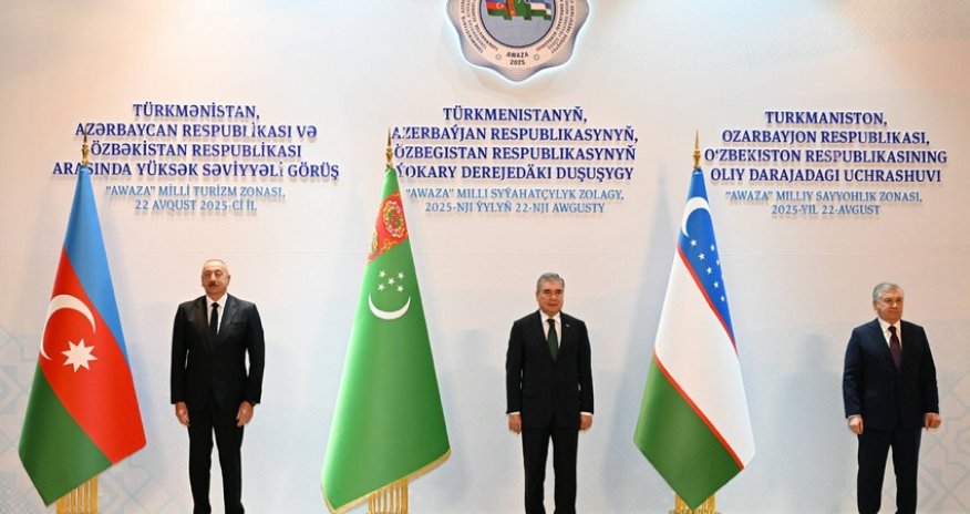 Türkmənistan, Azərbaycan və Özbəkistan arasında yüksəksəviyyəli görüş başlayıb