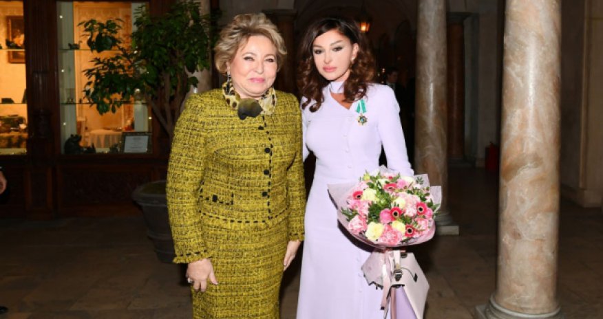 Valentina Matviyenko Mehriban Əliyevanı təbrik edib