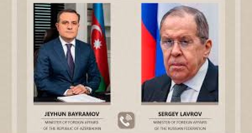 Ceyhun Bayramov Lavrovla telefon danışığı aparıb