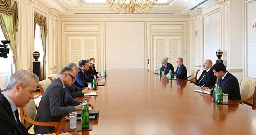 İlham Əliyev Stiven Doutini qəbul edib