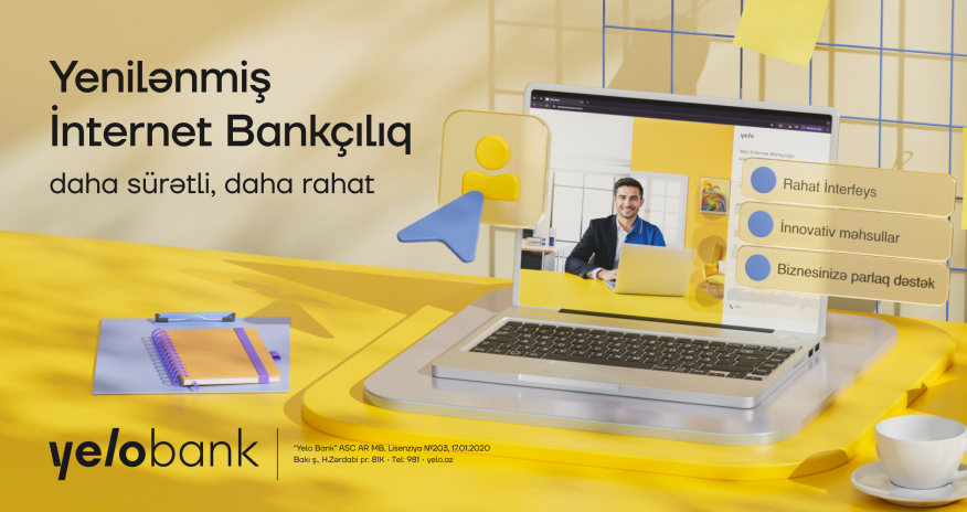 İlk dəfə: reysqabağı yoxlama ödənişləri Yelo Bank-da!