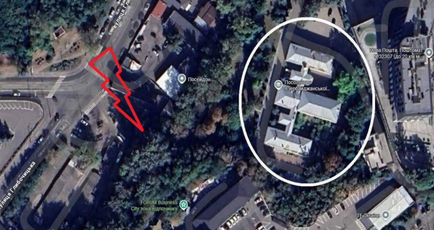 Kiyevdə Azərbaycan səfirliyinə zərər dəyib