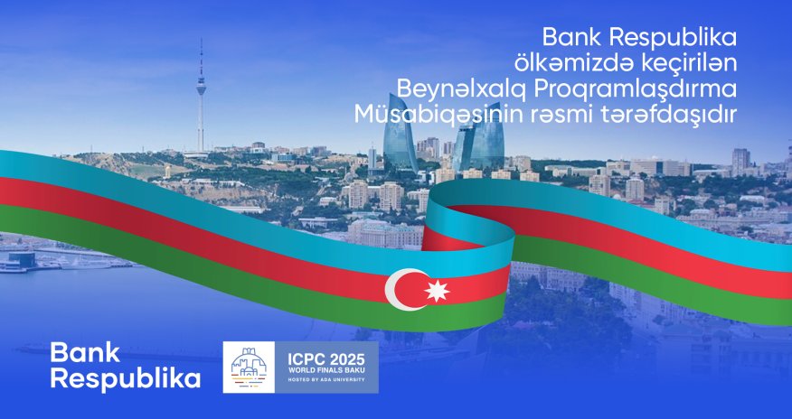Bank Respublika ölkəmizdə keçirilən 49-cu Beynəlxalq Proqramlaşdırma Müsabiqəsinin Dünya Finalının tərəfdaşıdır