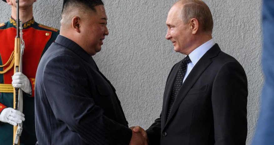 Putin and Kim Jong Un ride together to talks in Beijing