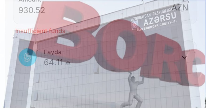 Qapını açmayan vətəndaşa 930 manat su borcu yazılıb/Yenilənib