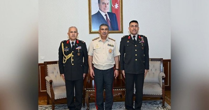 Zakir Həsənov Türkiyənin yeni hərbi attaşesini qəbul edib