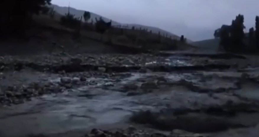 Heavy rain in Guba triggers floods, damages bridge