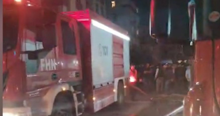 Mehdiabadda yaşayış binasında yanğın baş verib, sakinlər təxliyə olunub - Video