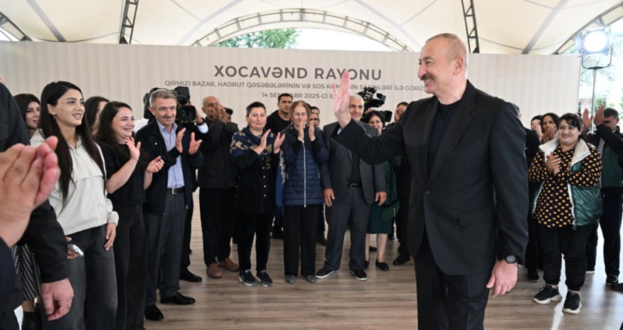 Prezident Xocavənddə sakinlərlə görüşüb - Yenilənib