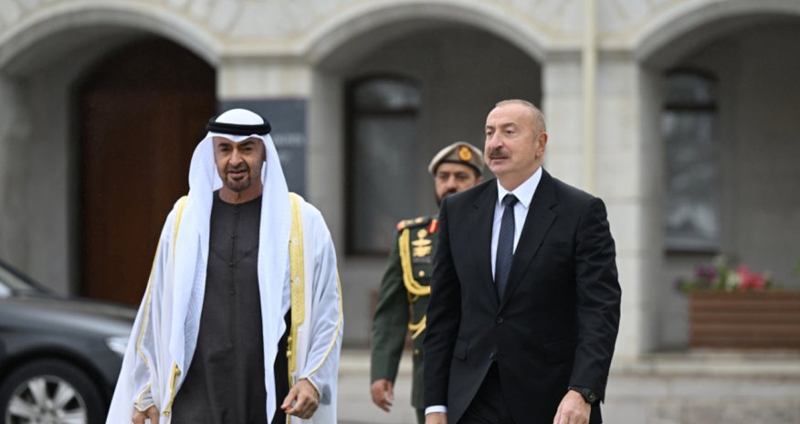 Prezident BƏƏ lideri ilə görüşündən video paylaşıb