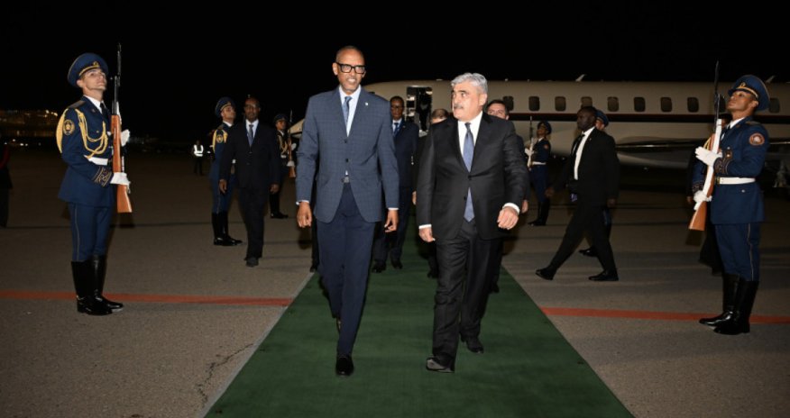 Ruanda Prezidenti Azərbaycana səfərə gəlib