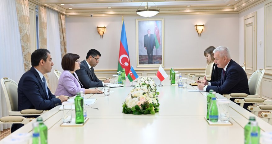 Sahibə Qafarova Polşanın Azərbaycandakı səfiri ilə görüşüb
