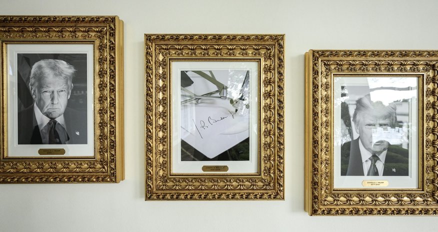 Baydenin portretinin yerinə bu foto asıldı