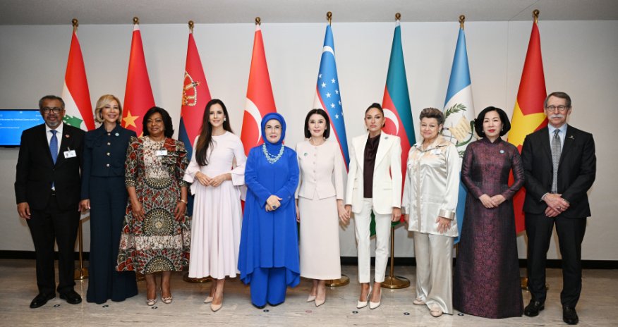 Mehriban Aliyeva and her daughters attend UN special session on childhood cancer