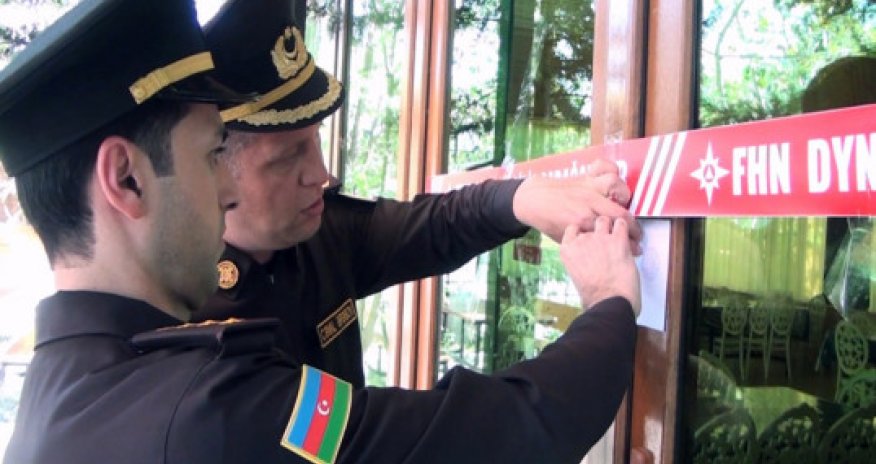 Şabranda yanğın təhlükəli restoranın fəaliyyəti dayandırılıb - Video