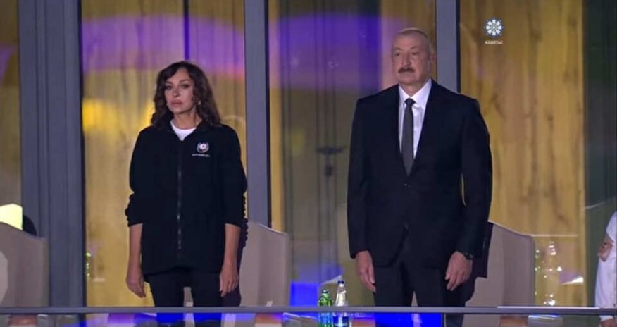 Prezident və xanımı Gəncədə III MDB Oyunlarının açılışını izləyir - Canlı