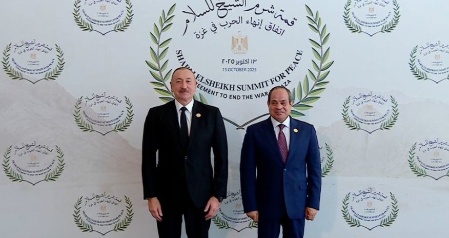 İlham Əliyev Yaxın Şərq Sülh Sammitində iştirak edir