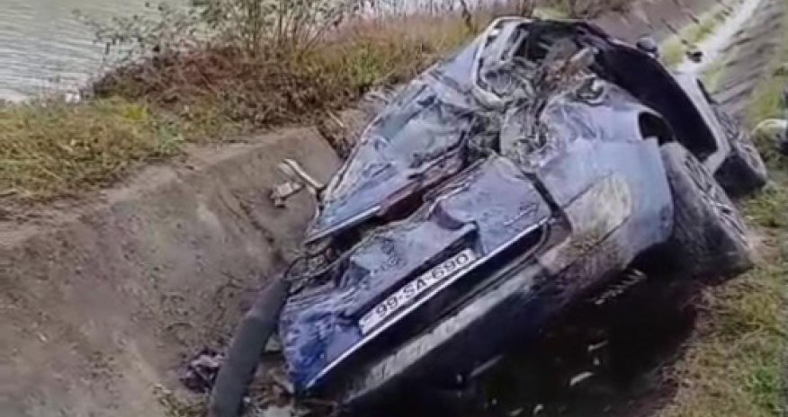 Qusarda avtomobil kanala aşıb, 5 nəfər xəsarət alıb