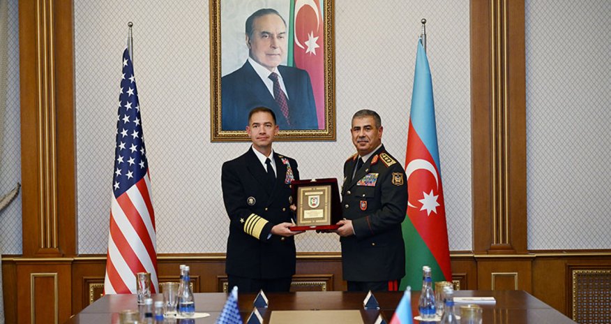 Zakir Həsənov ABŞ Mərkəzi Komandanlığının komandanı ilə görüşüb - Video