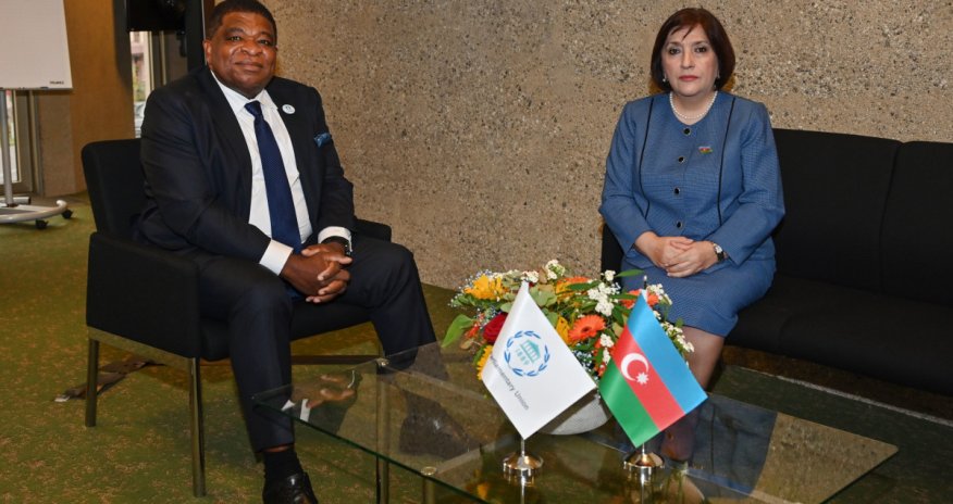 Sahibə Qafarova PAİ Baş katibi ilə görüşüb