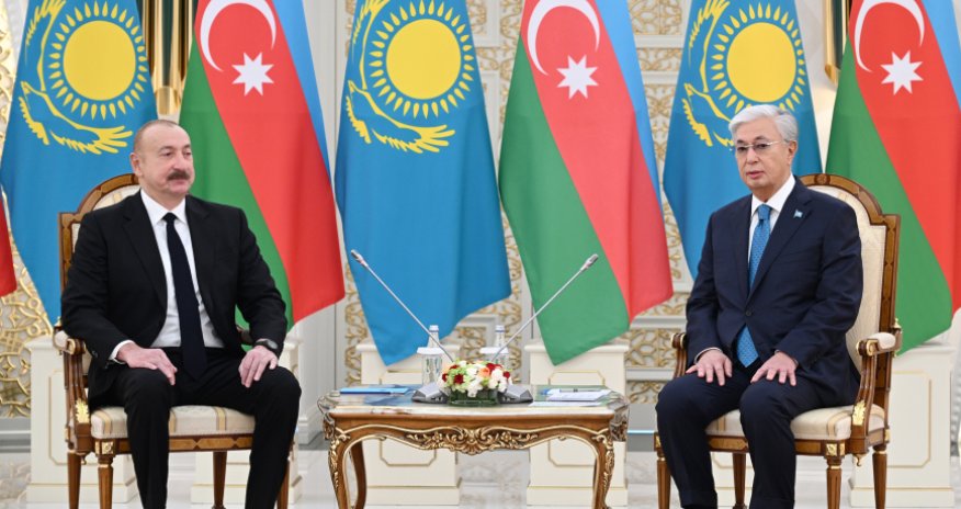 Azərbaycan və Qazaxıstan prezidentləri Astanada strateji tərəfdaşlığı müzakirə ediblər