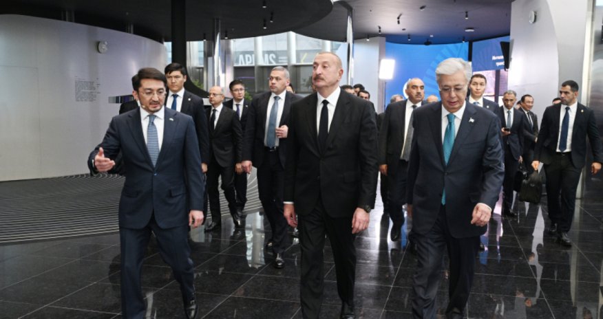 Алиев и Токаев посетили Alem.ai