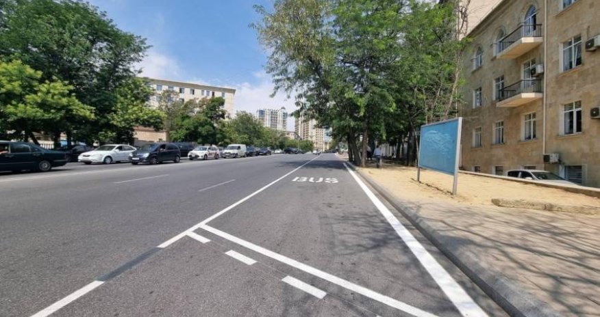 Bu avtobuslar üçün xüsusi zolaq yaradılıb