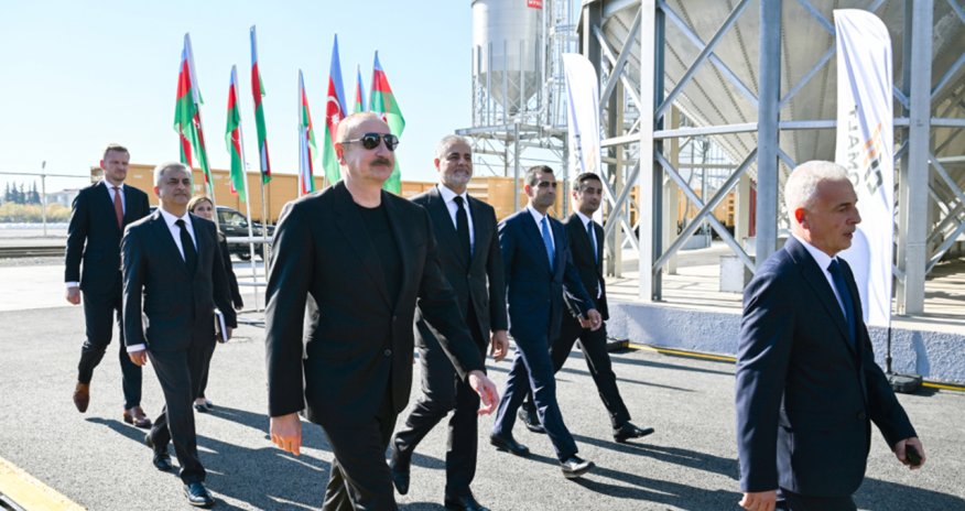 İlham Əliyev İmişliyə gedib