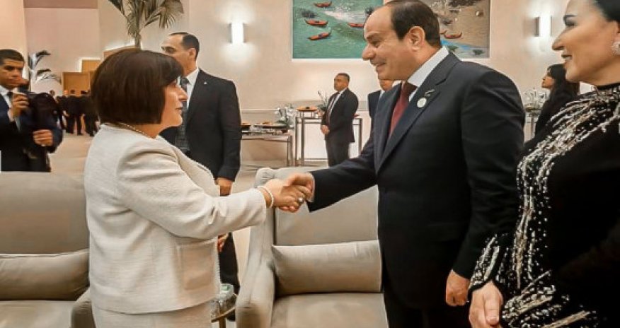 Sahibə Qafarova Böyük Misir Muzeyinin açılış mərasimində iştirak edib