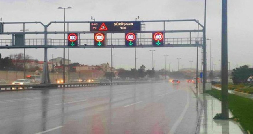 Zığ dairəsi-Hava Limanı yolunda sürət həddi aşağı salınıb