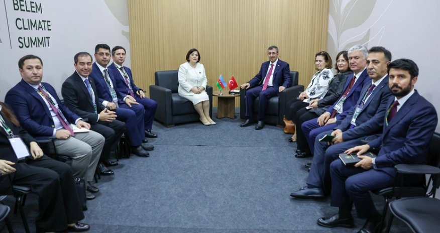 Sahibə Qafarova Türkiyənin Vitse-prezidenti Cevdet Yılmazla görüşüb
