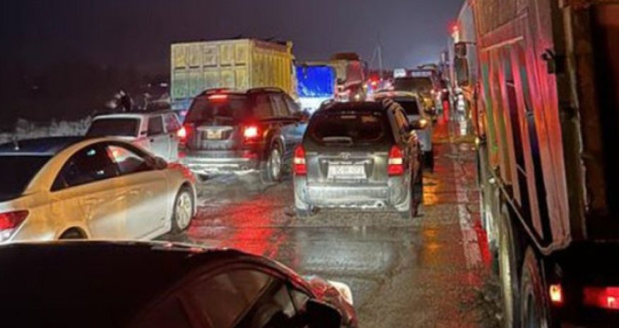 Bakı-Qazax yolundakı tıxacla bağlı - Açıqlama