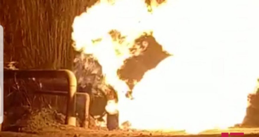 Bakıda qaz xəttində yanğın olub