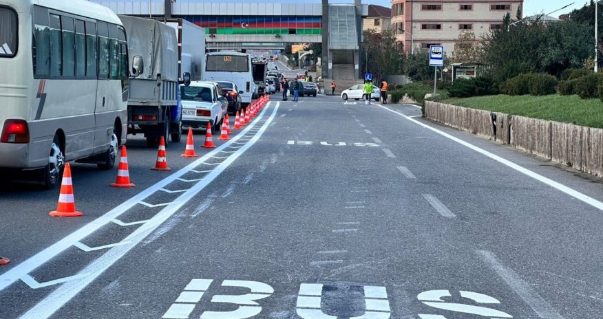 New bus lane on Baku&ndash;Sumgayit highway sparks complaints from drivers