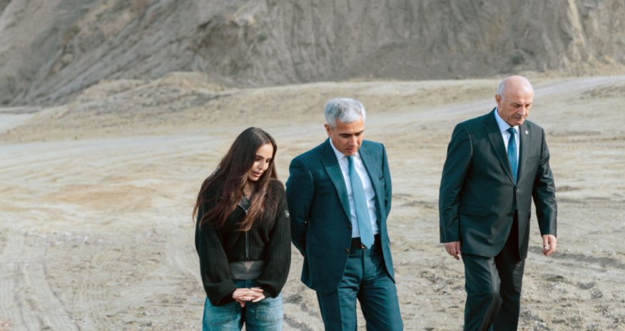 Leyla Əliyeva Mingəçevirdə ekoloji aksiyalarda iştirak edib